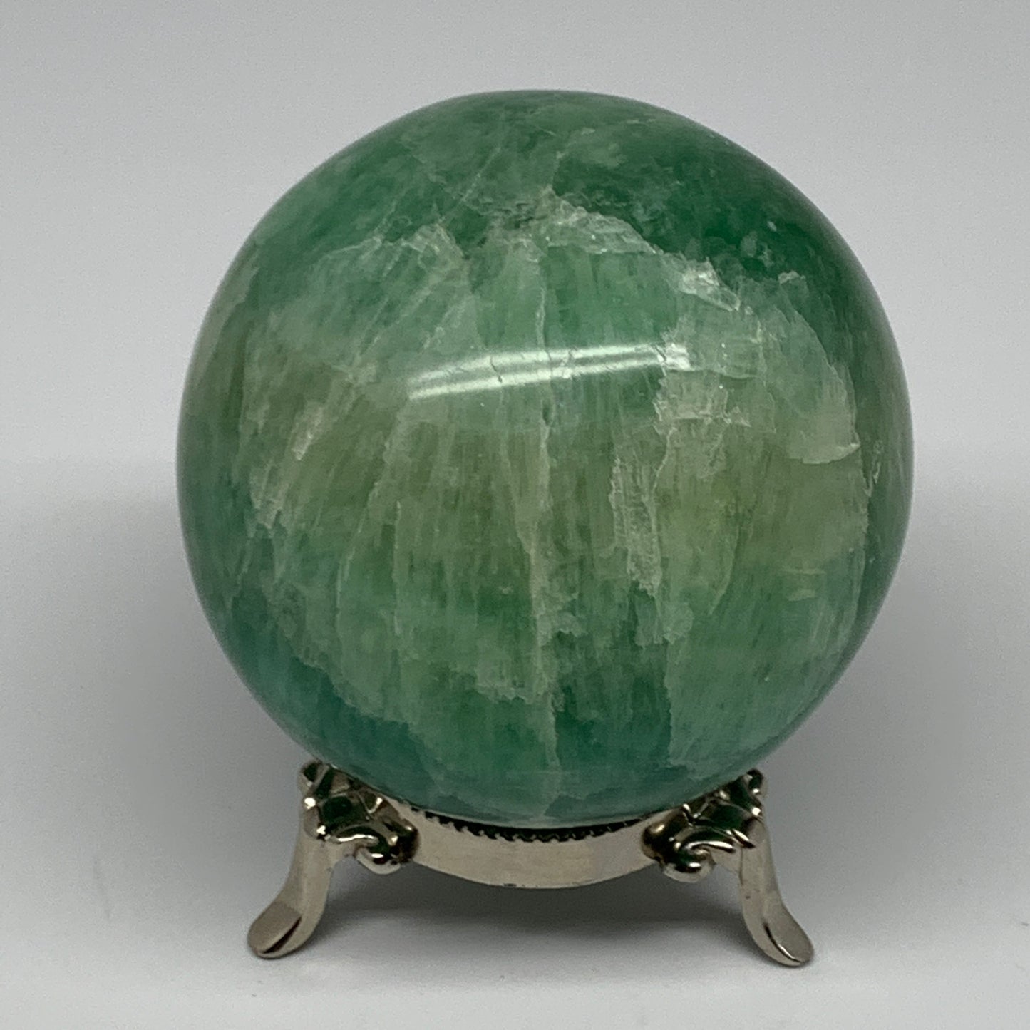 860g, 3.2" Natural Fluorite Sphere Ball Gemstone Crystal @Madagascar, B17233