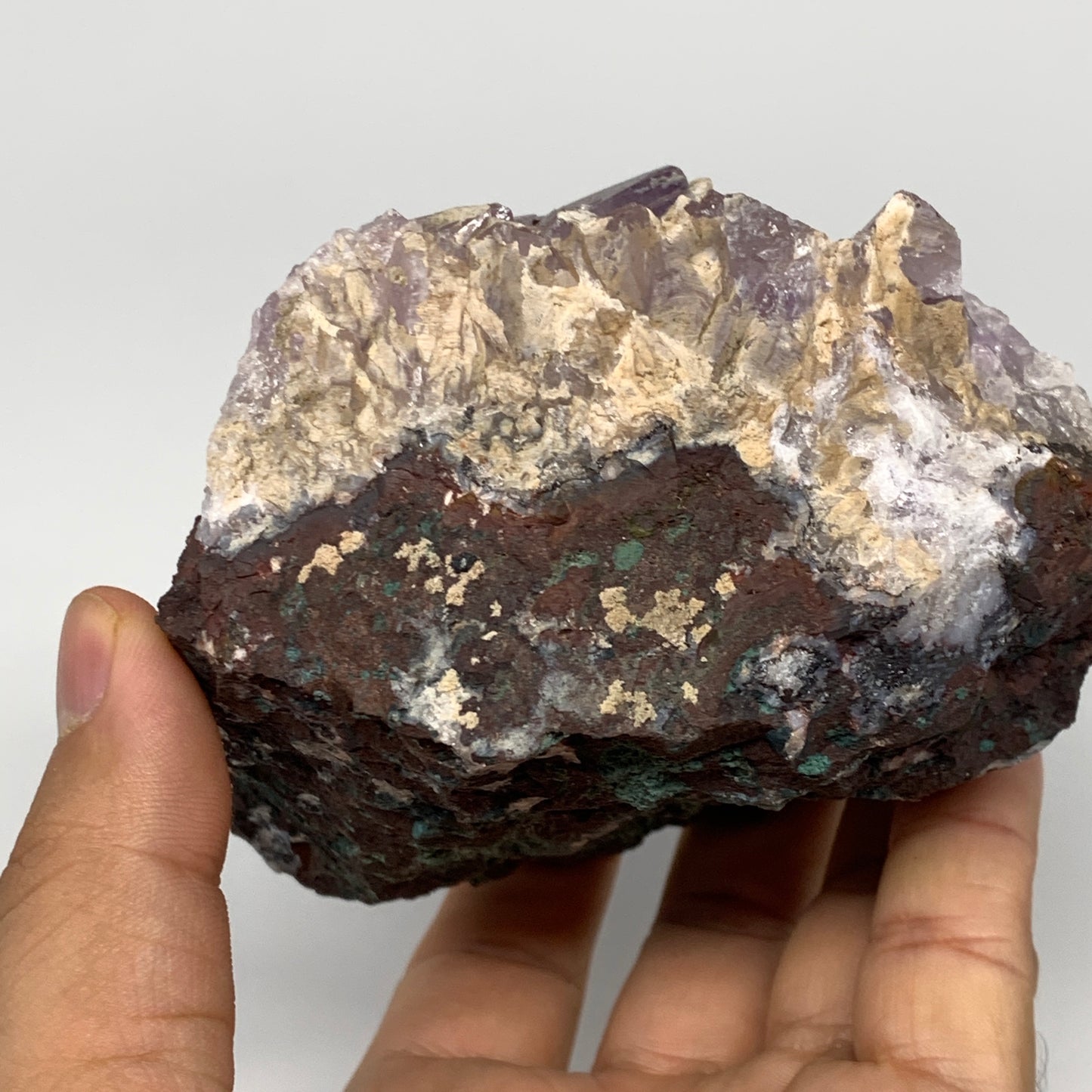 698g, 3.6"x3.7"x2.6", Natural Amethyst Cluster Mineral Specimen @Morocco,B10694