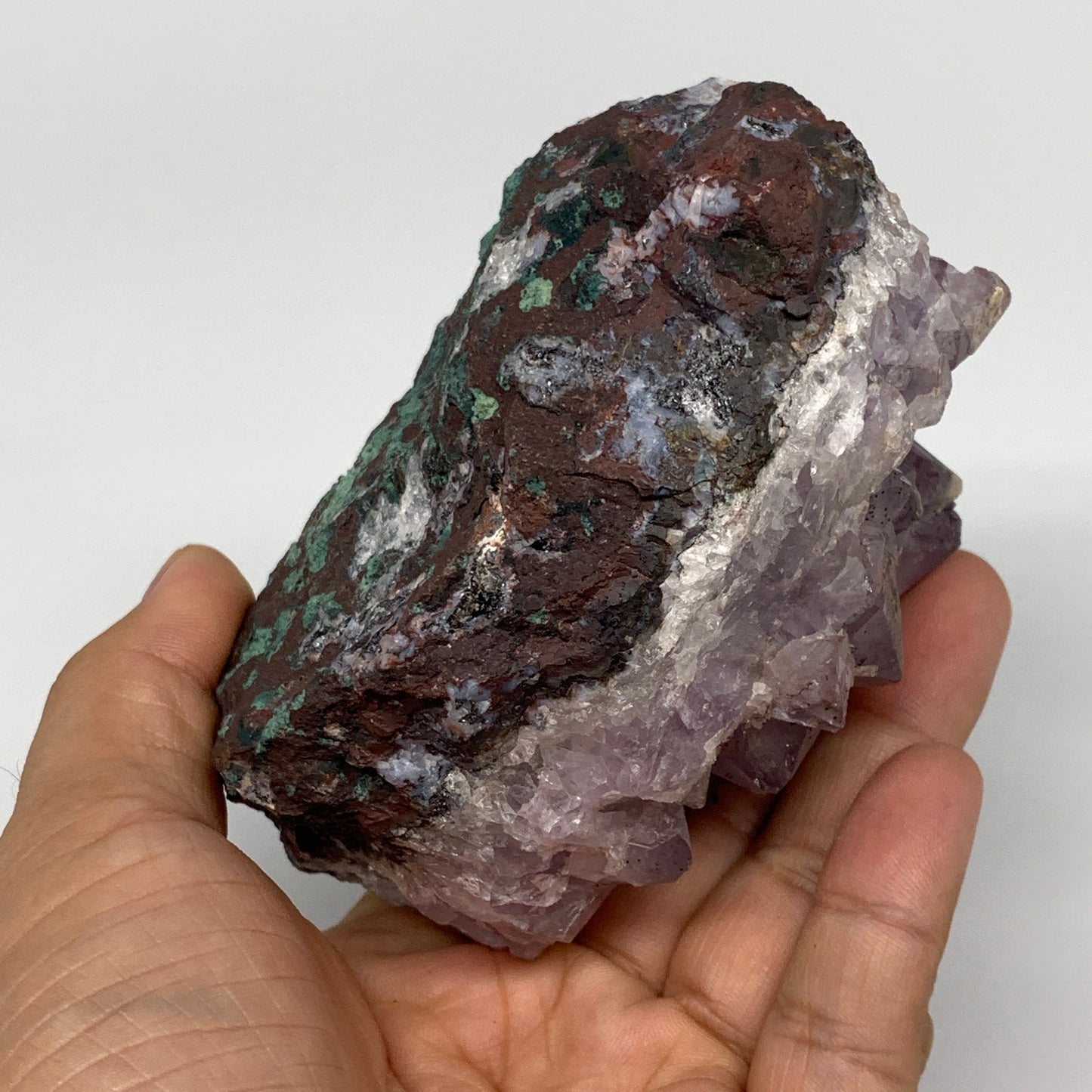 698g, 3.6"x3.7"x2.6", Natural Amethyst Cluster Mineral Specimen @Morocco,B10694