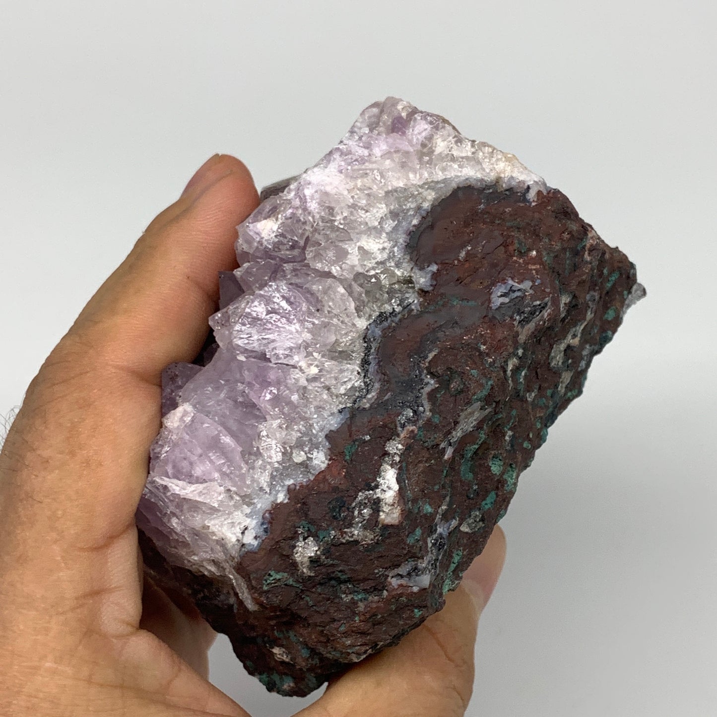 698g, 3.6"x3.7"x2.6", Natural Amethyst Cluster Mineral Specimen @Morocco,B10694