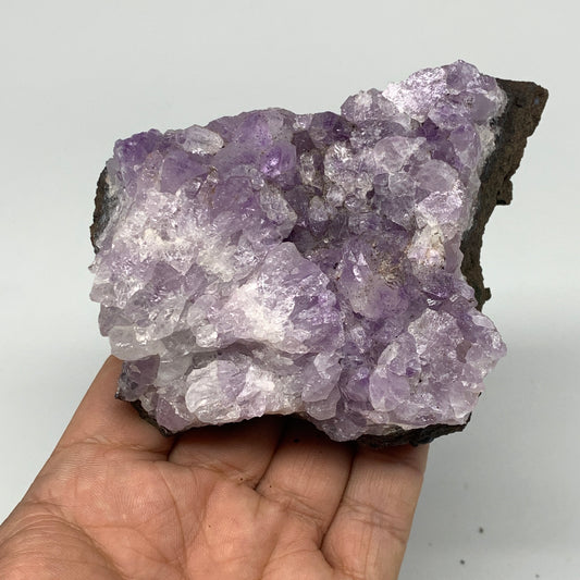 379.9g, 3.9"x2.7"x1.7", Natural Amethyst Cluster Mineral Specimen @Morocco,B1069