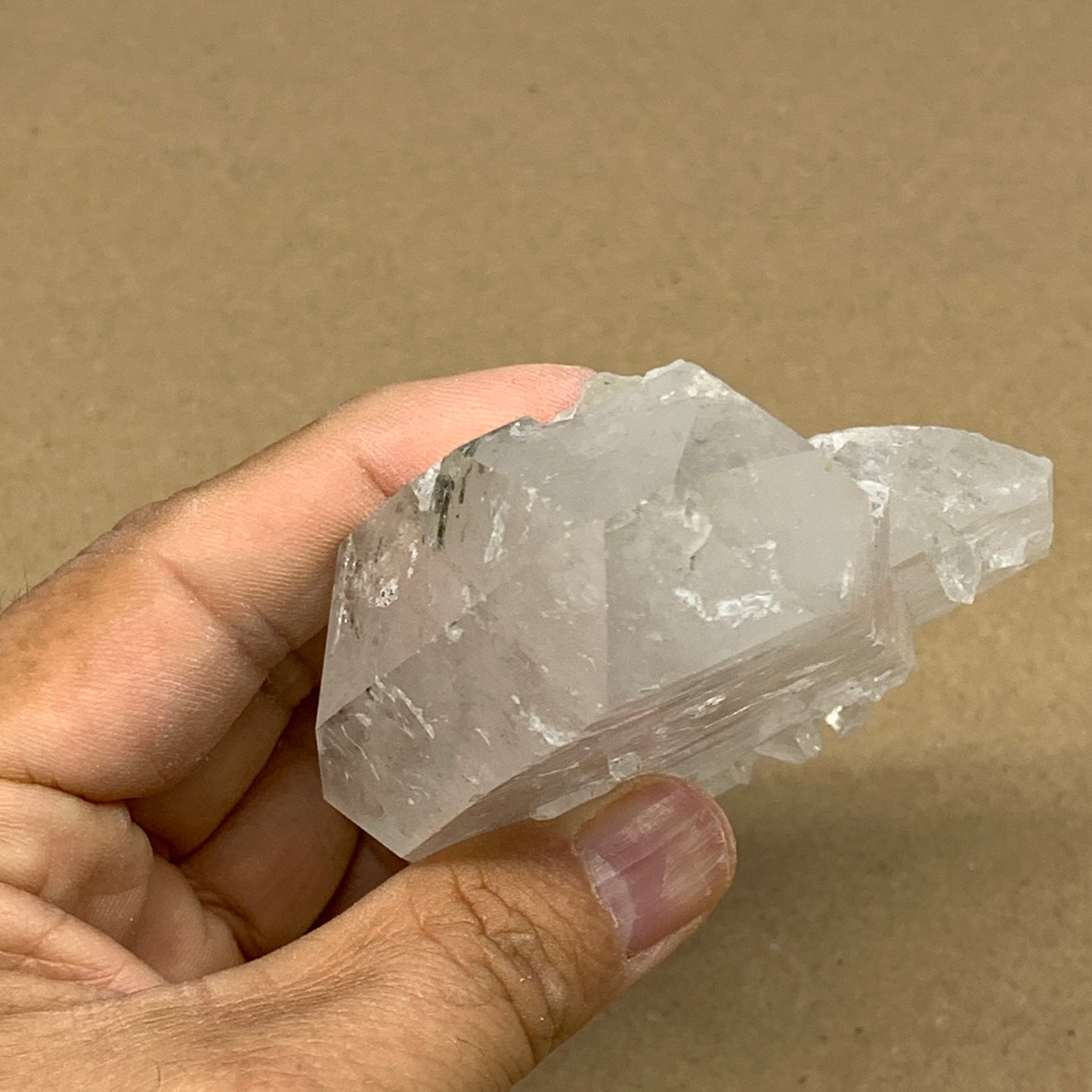 202.5g, 3.6"x2.9"x1.1", Faden Quartz Crystal Mineral,Specimen Terminated, B24921