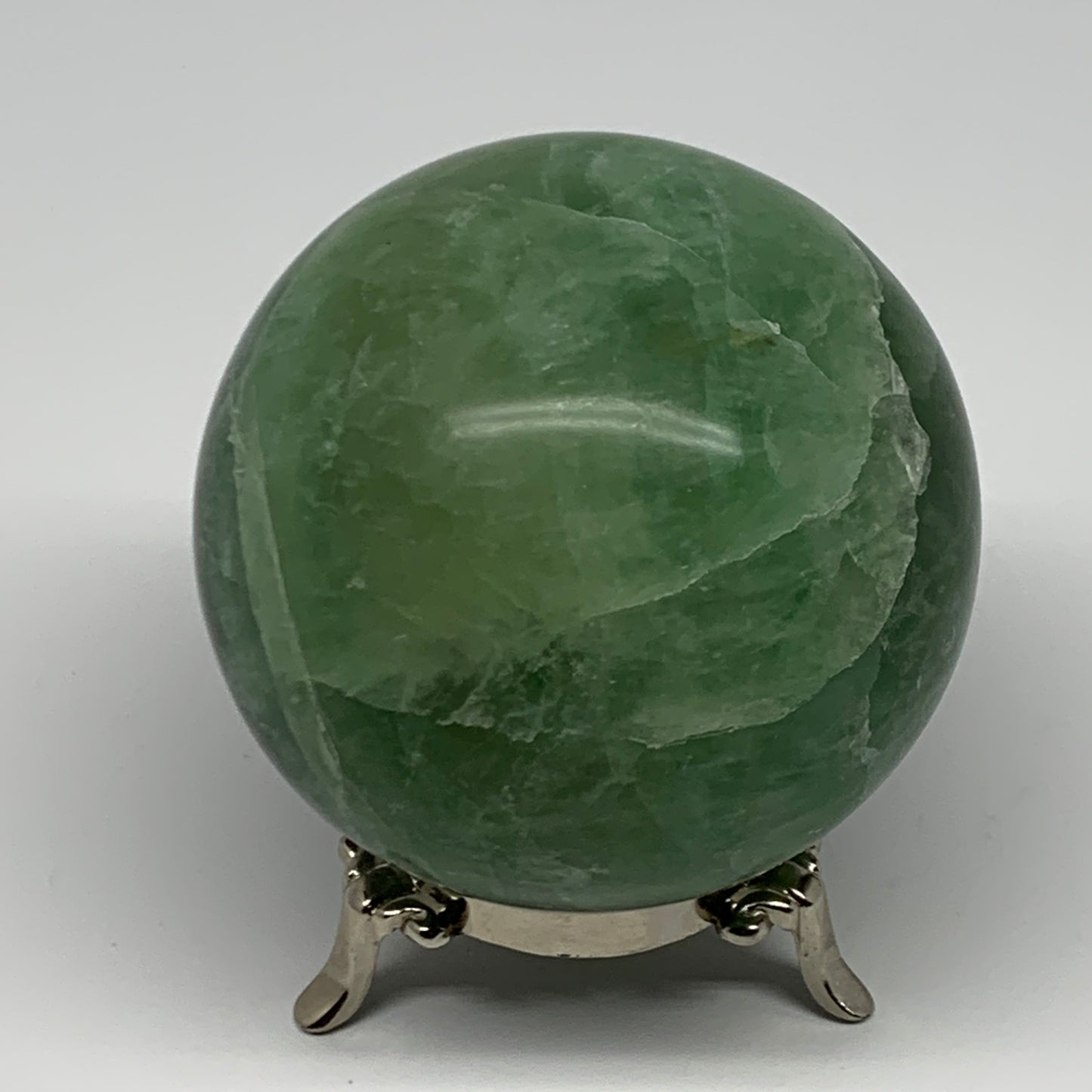 930g, 3.2" Natural Fluorite Sphere Ball Gemstone Crystal @Madagascar, B17235