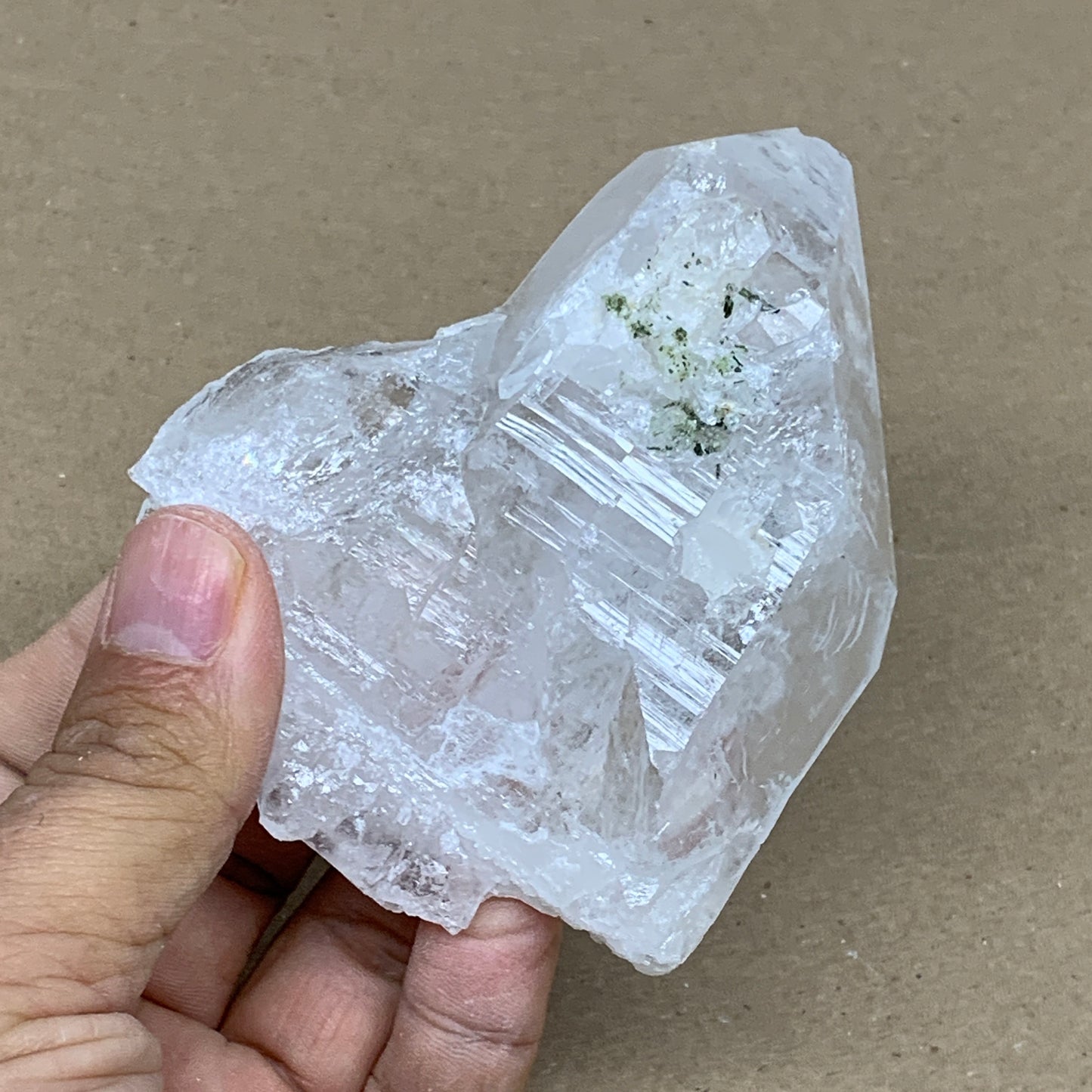 202.5g, 3.6"x2.9"x1.1", Faden Quartz Crystal Mineral,Specimen Terminated, B24921