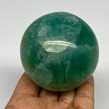 505g, 2.7" Natural Fluorite Sphere Ball Gemstone Crystal @Madagascar, B17238