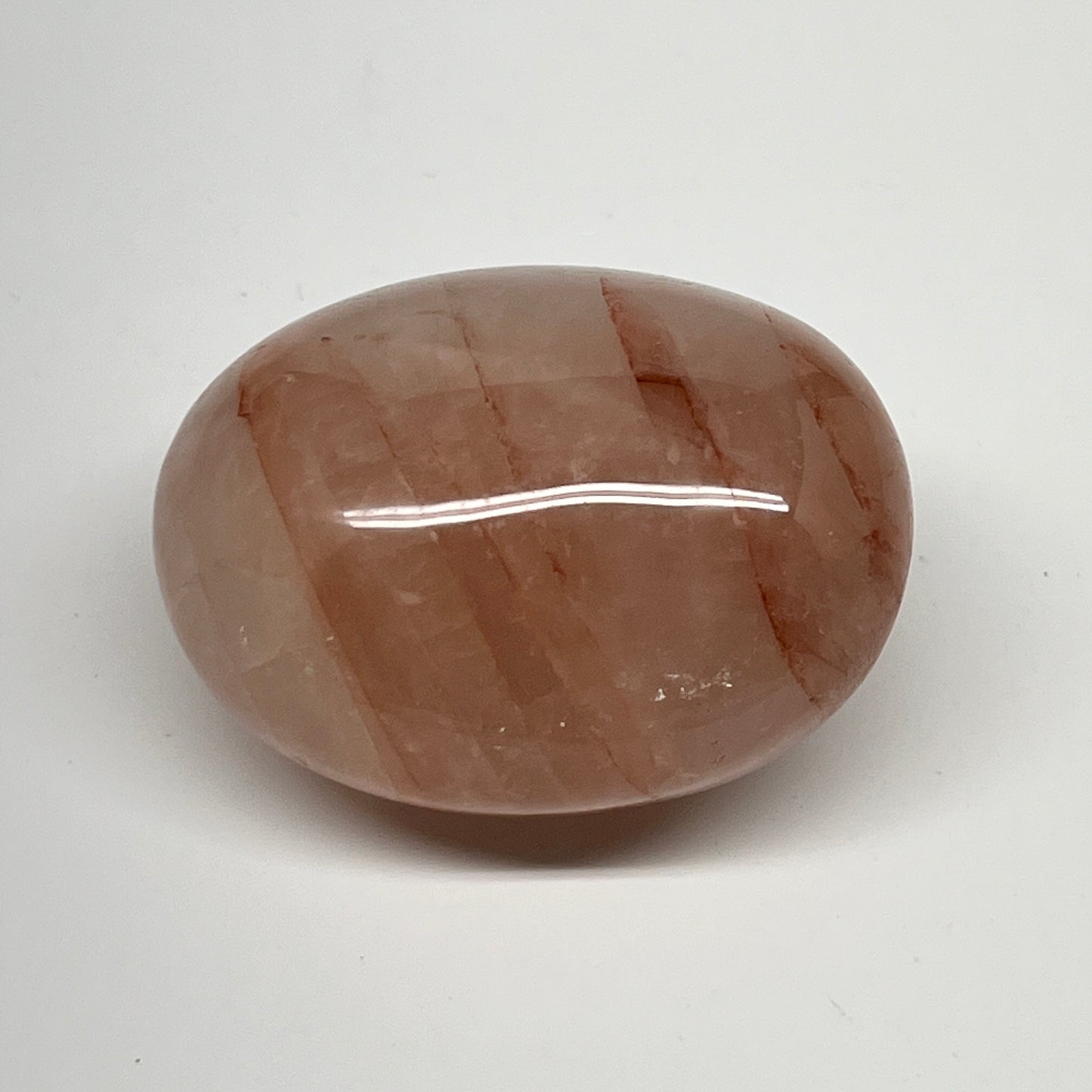 153.9g,2.4"x2"x1.5", Red Hematoid Quartz Palm-Stone Crystal Polished, B21126