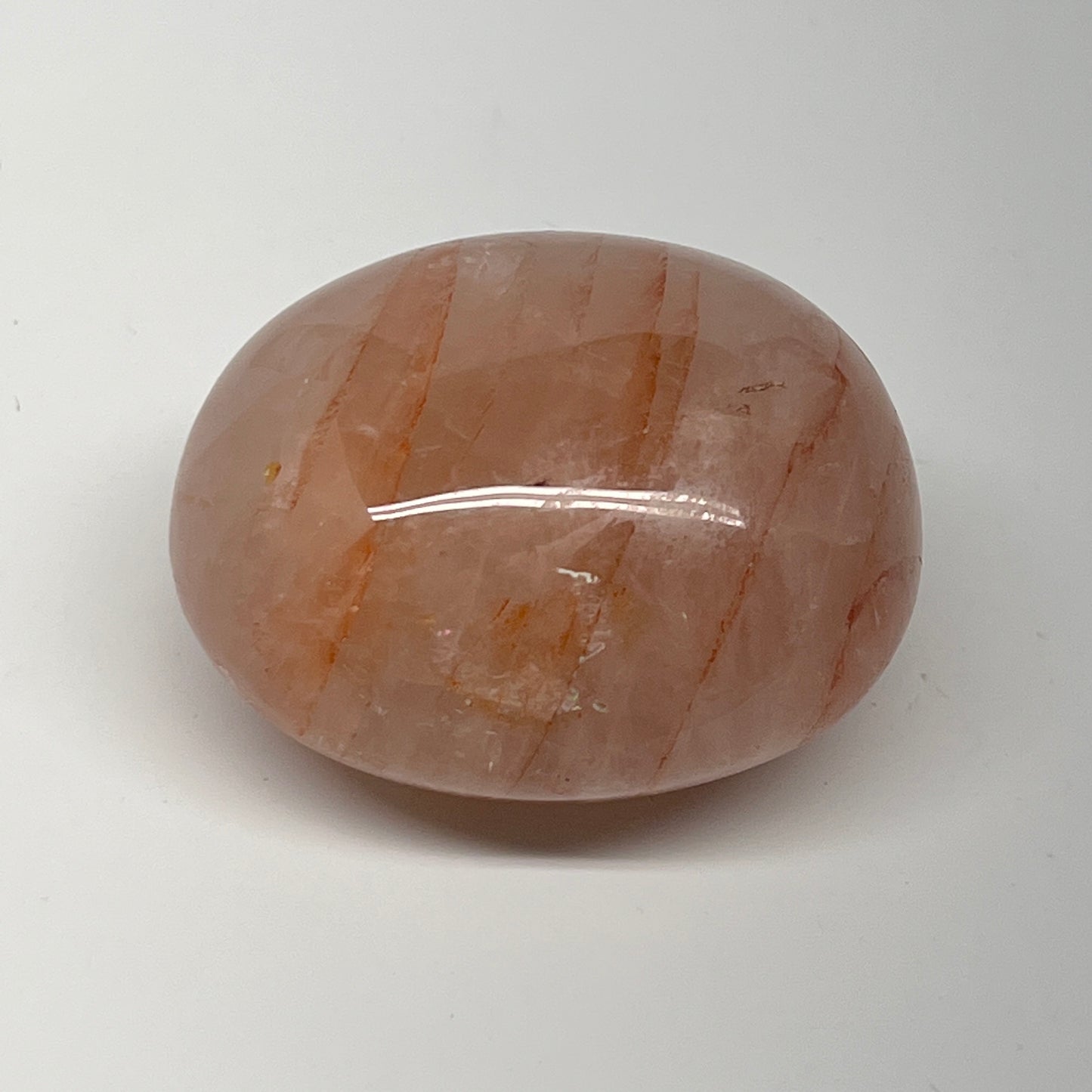 153.9g,2.4"x2"x1.5", Red Hematoid Quartz Palm-Stone Crystal Polished, B21126