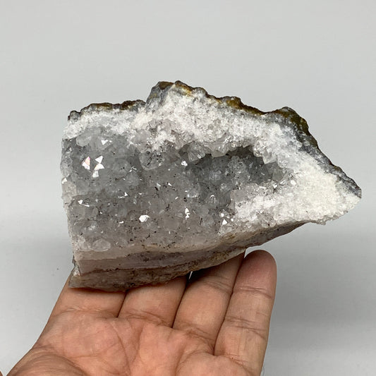 384.5g, 4.3"x3"x1.7", Rare Manganese Cluster With Quartz Mineral Specimen,B10700