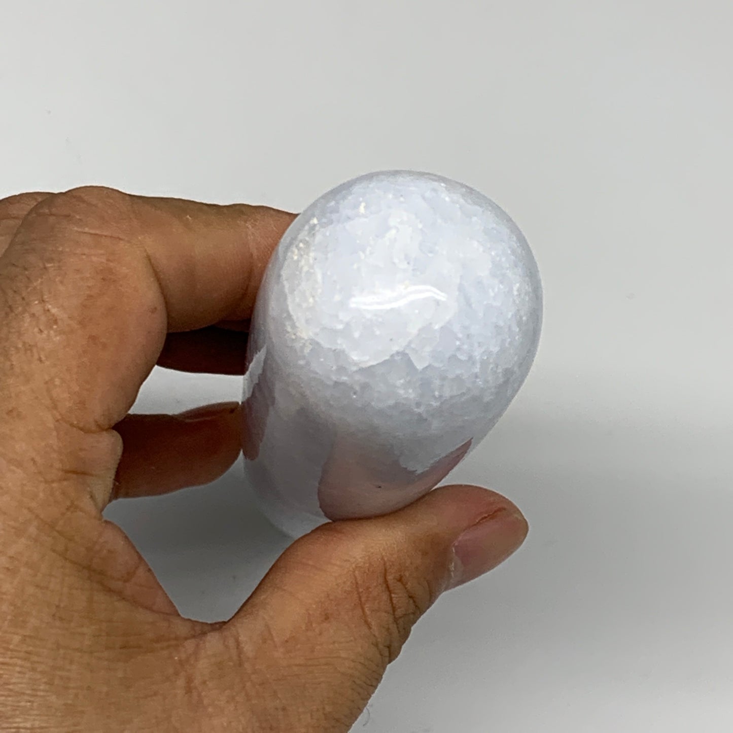 243.6g,5.7"x1.3" Natural Blue Calcite Wand Stick Home Decor, Collectible, B6175