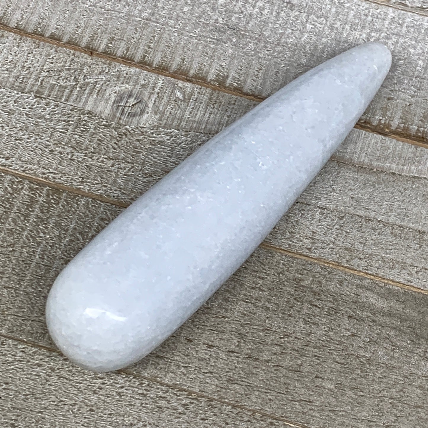 243.6g,5.7"x1.3" Natural Blue Calcite Wand Stick Home Decor, Collectible, B6175