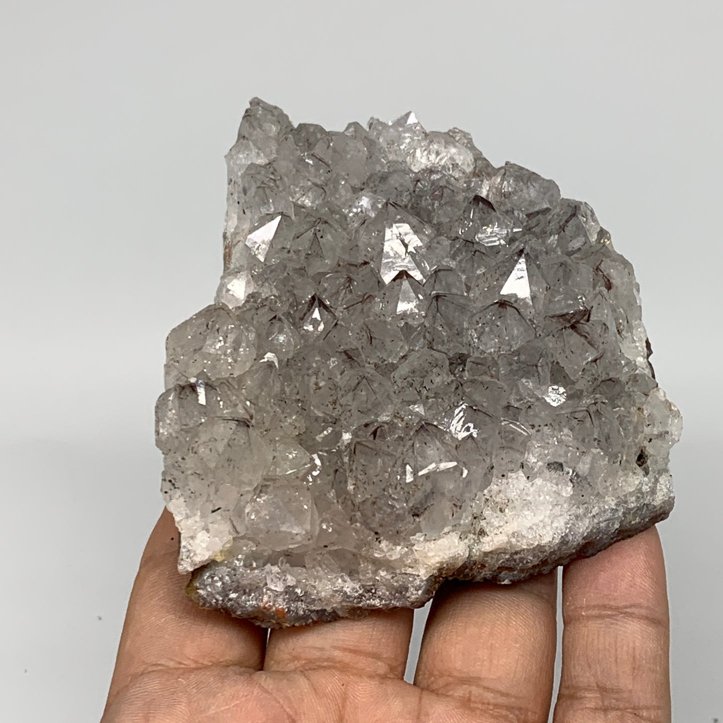 262.2g, 3.7"x2.9"x1.2", Rare Manganese Cluster With Quartz Mineral Specimen,B107