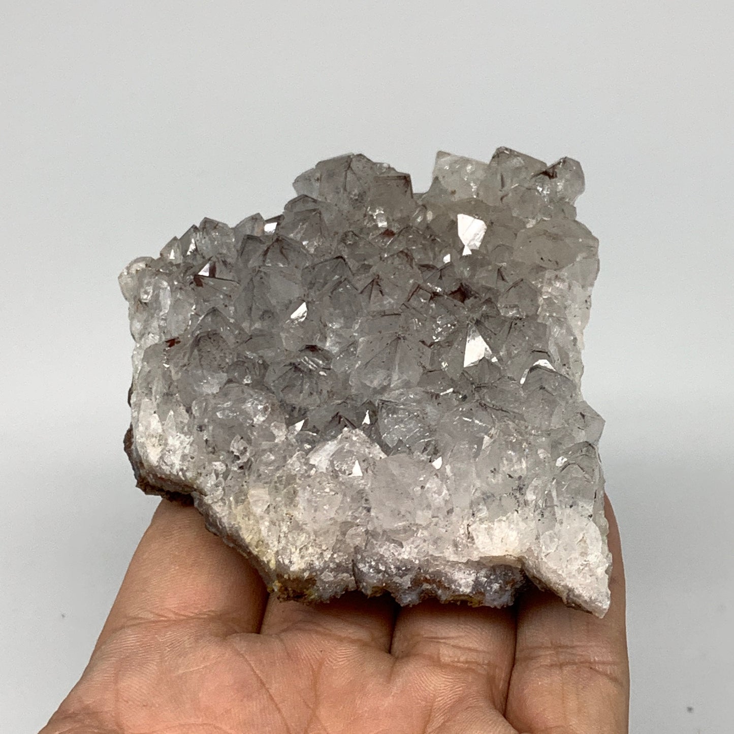 262.2g, 3.7"x2.9"x1.2", Rare Manganese Cluster With Quartz Mineral Specimen,B107