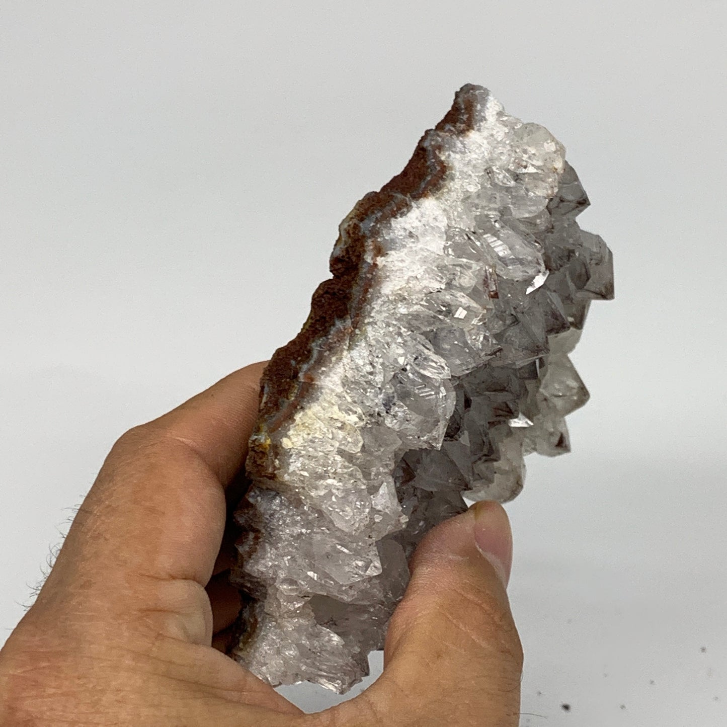 262.2g, 3.7"x2.9"x1.2", Rare Manganese Cluster With Quartz Mineral Specimen,B107