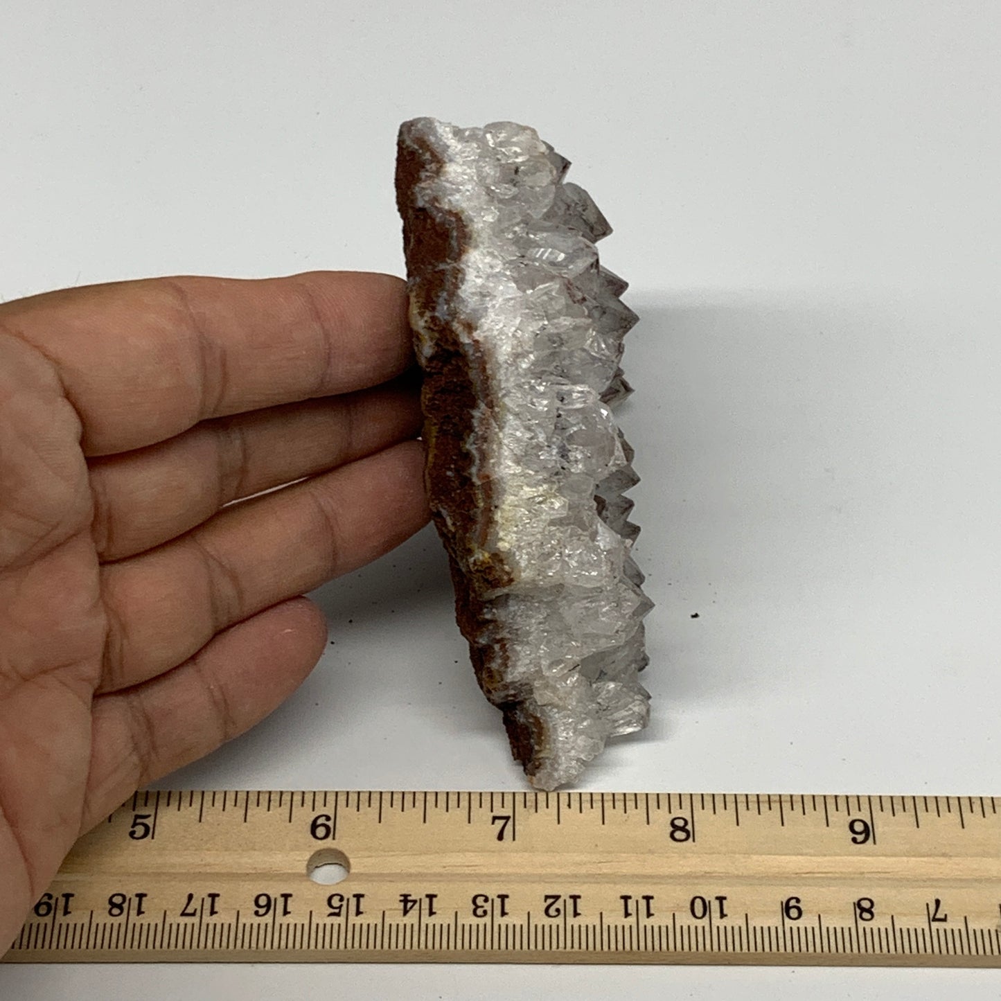 262.2g, 3.7"x2.9"x1.2", Rare Manganese Cluster With Quartz Mineral Specimen,B107