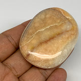 72.2g, 2.2"x1.7"x0.7" Natural Onyx Palm-Stone Reiki @Afghanistan, B14851