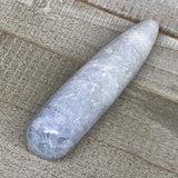 230.7g,5.3"x1.3" Natural Blue Calcite Wand Stick, Home Decor, Collectible, B6177