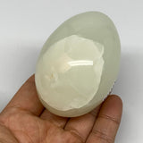 259g, 2.8"x2" Natural Green Onyx Egg Gemstone Mineral, from Pakistan, B24324