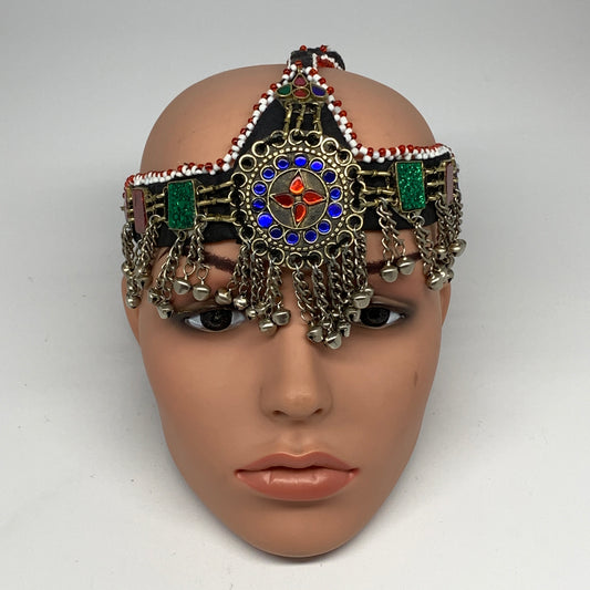 82.9g, Kuchi Headdress Headpiece Afghan Ethnic Tribal Jingle Bells @Afghanistan,