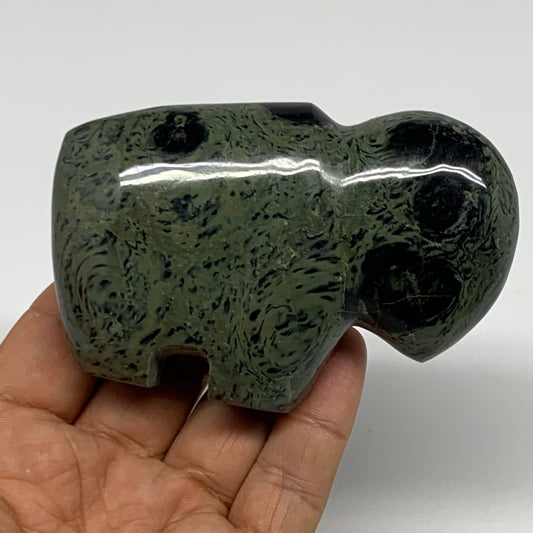 218.7g, 3.5"x2.3"x1" Crocodile Jasper Buffalo Polished Kambaba Jasper, B22842