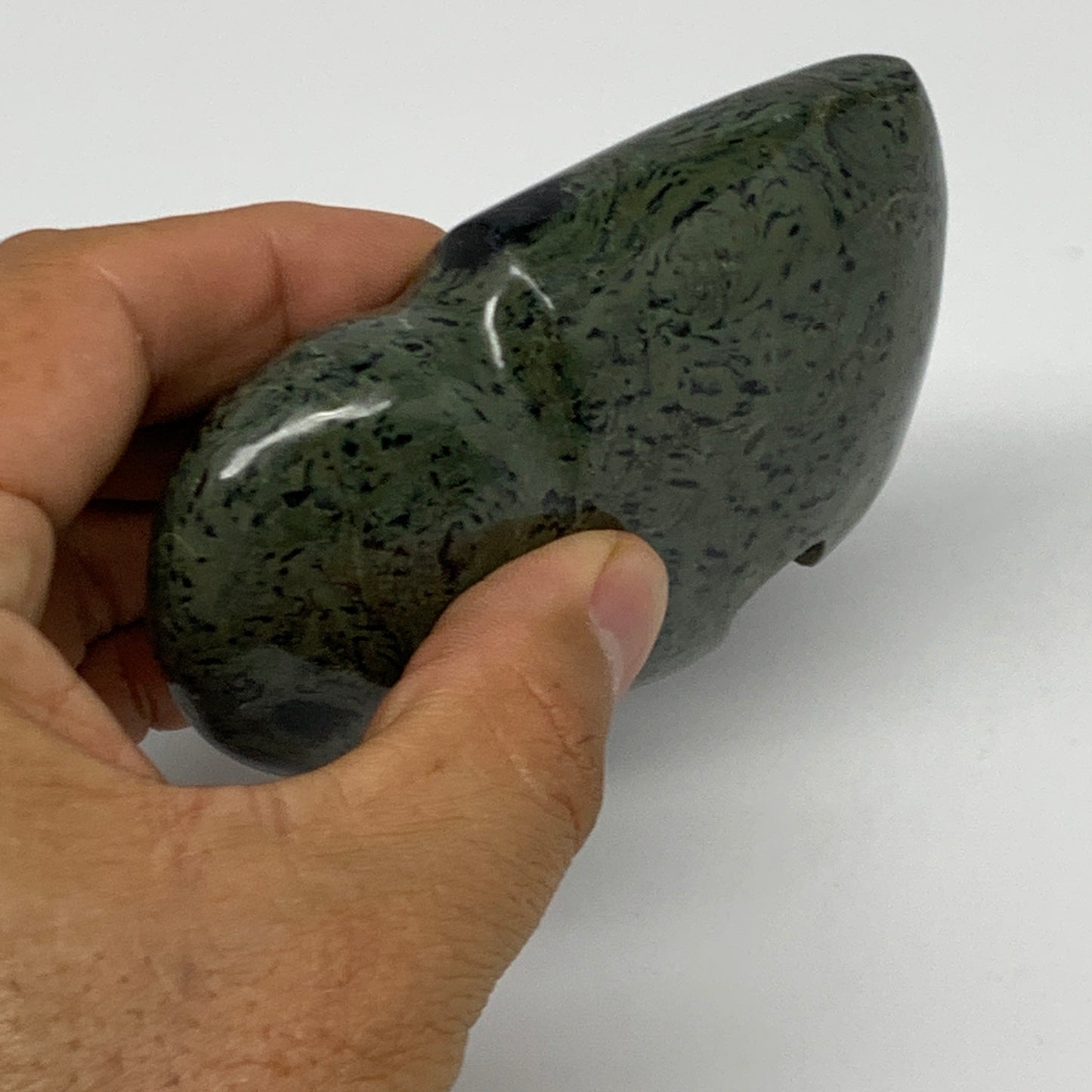 218.7g, 3.5"x2.3"x1" Crocodile Jasper Buffalo Polished Kambaba Jasper, B22842