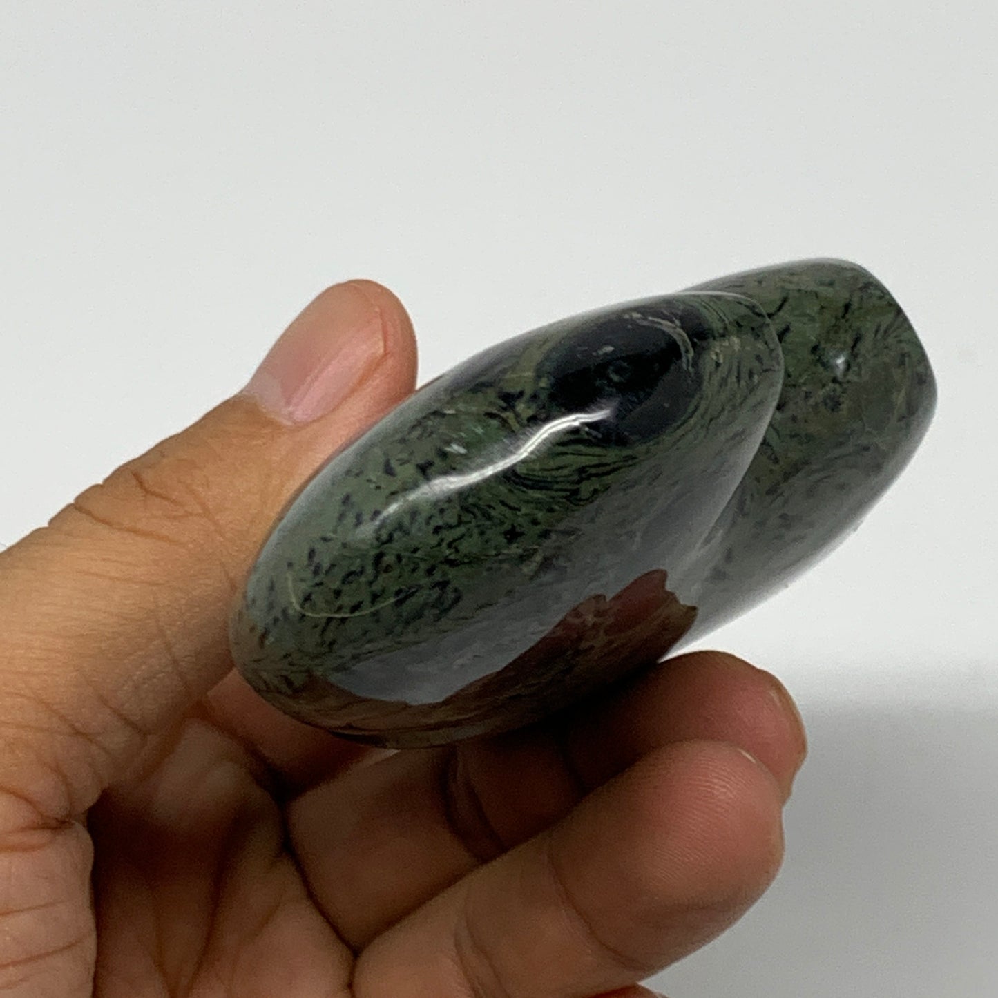 218.7g, 3.5"x2.3"x1" Crocodile Jasper Buffalo Polished Kambaba Jasper, B22842