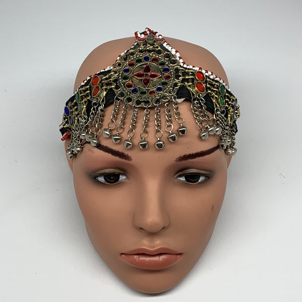 77.1g, Kuchi Headdress Headpiece Afghan Ethnic Tribal Jingle Bells @Afghanistan,