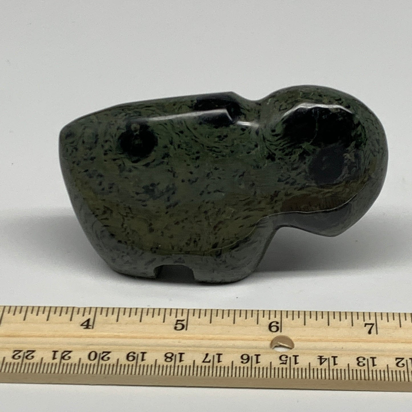 218.7g, 3.5"x2.3"x1" Crocodile Jasper Buffalo Polished Kambaba Jasper, B22842