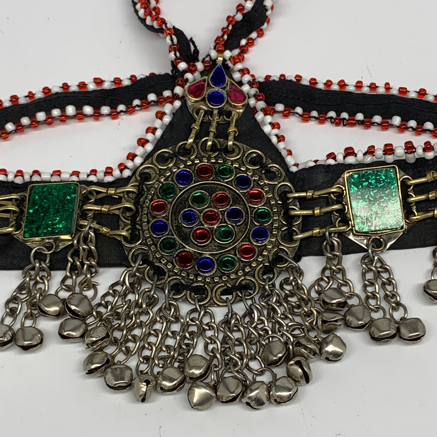81.9g, Kuchi Headdress Headpiece Afghan Ethnic Tribal Jingle Bells @Afghanistan,