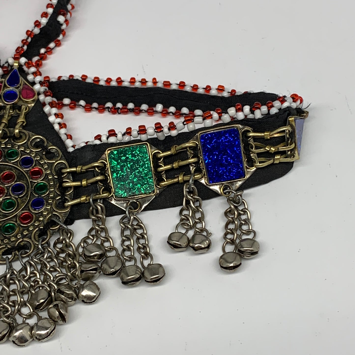 81.9g, Kuchi Headdress Headpiece Afghan Ethnic Tribal Jingle Bells @Afghanistan,