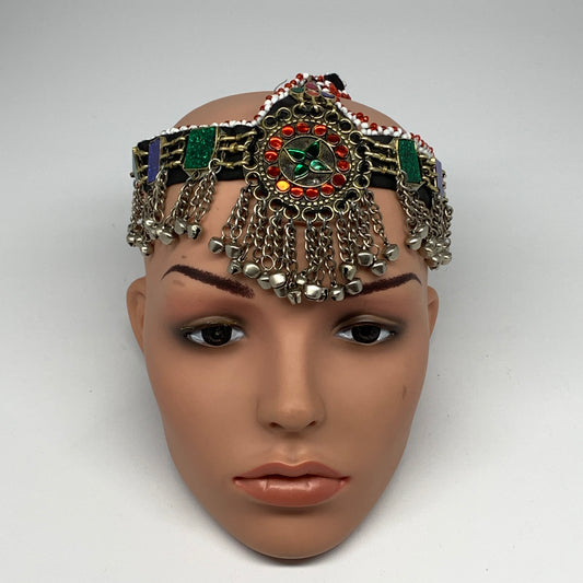 84.3g, Kuchi Headdress Headpiece Afghan Ethnic Tribal Jingle Bells @Afghanistan,