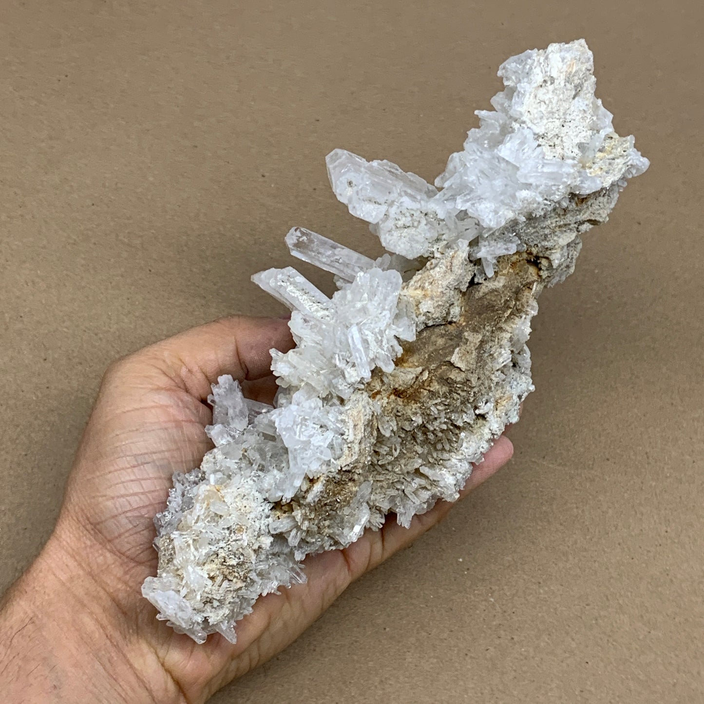 940g, 8.2"x5.1"x3", Faden Quartz Crystal Mineral,Specimen Terminated, B24934