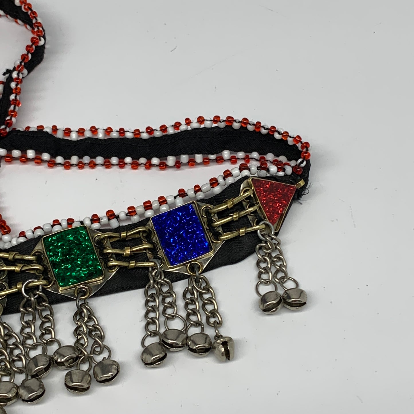 84.3g, Kuchi Headdress Headpiece Afghan Ethnic Tribal Jingle Bells @Afghanistan,