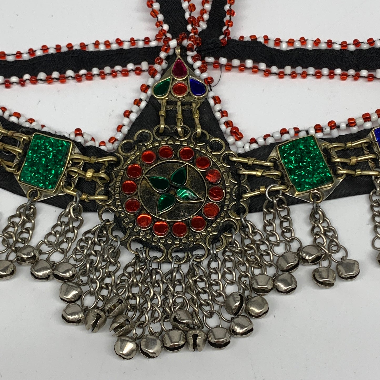 84.3g, Kuchi Headdress Headpiece Afghan Ethnic Tribal Jingle Bells @Afghanistan,