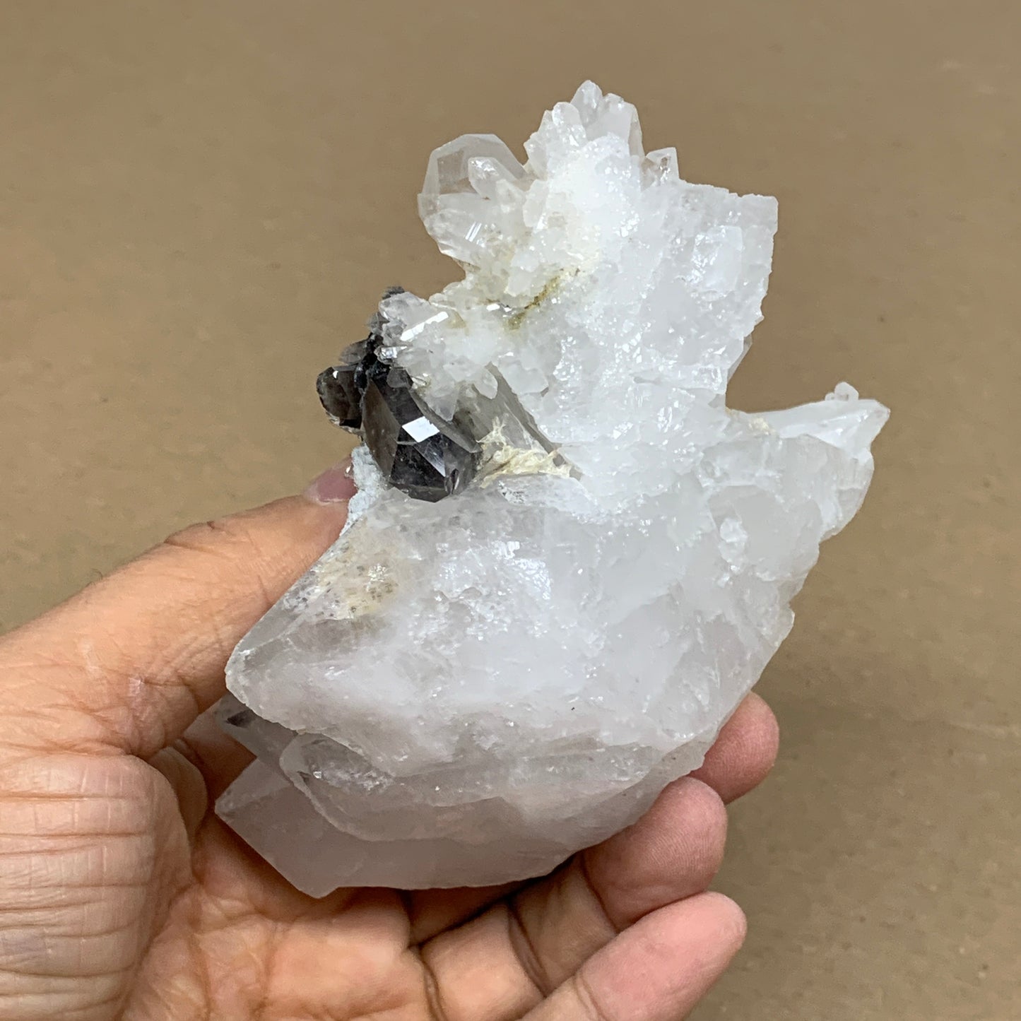 349.1g, 3.9"x2.8"x2.3", Faden Quartz Crystal Mineral,Specimen Terminated, B24935