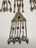 214 Grams Old Vintage Afghan Turkmen Tribal Gold-Gilded Pendant Necklace,TN95