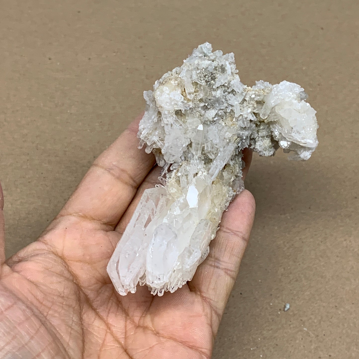 129.6g, 4.3"x2.6"x1.6", Faden Quartz Crystal Mineral,Specimen Terminated, B24937