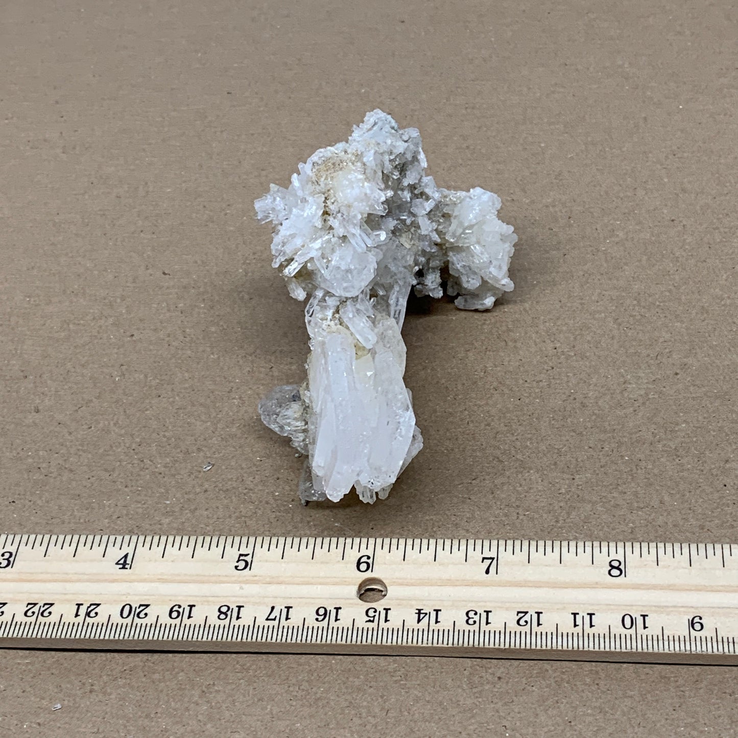 129.6g, 4.3"x2.6"x1.6", Faden Quartz Crystal Mineral,Specimen Terminated, B24937