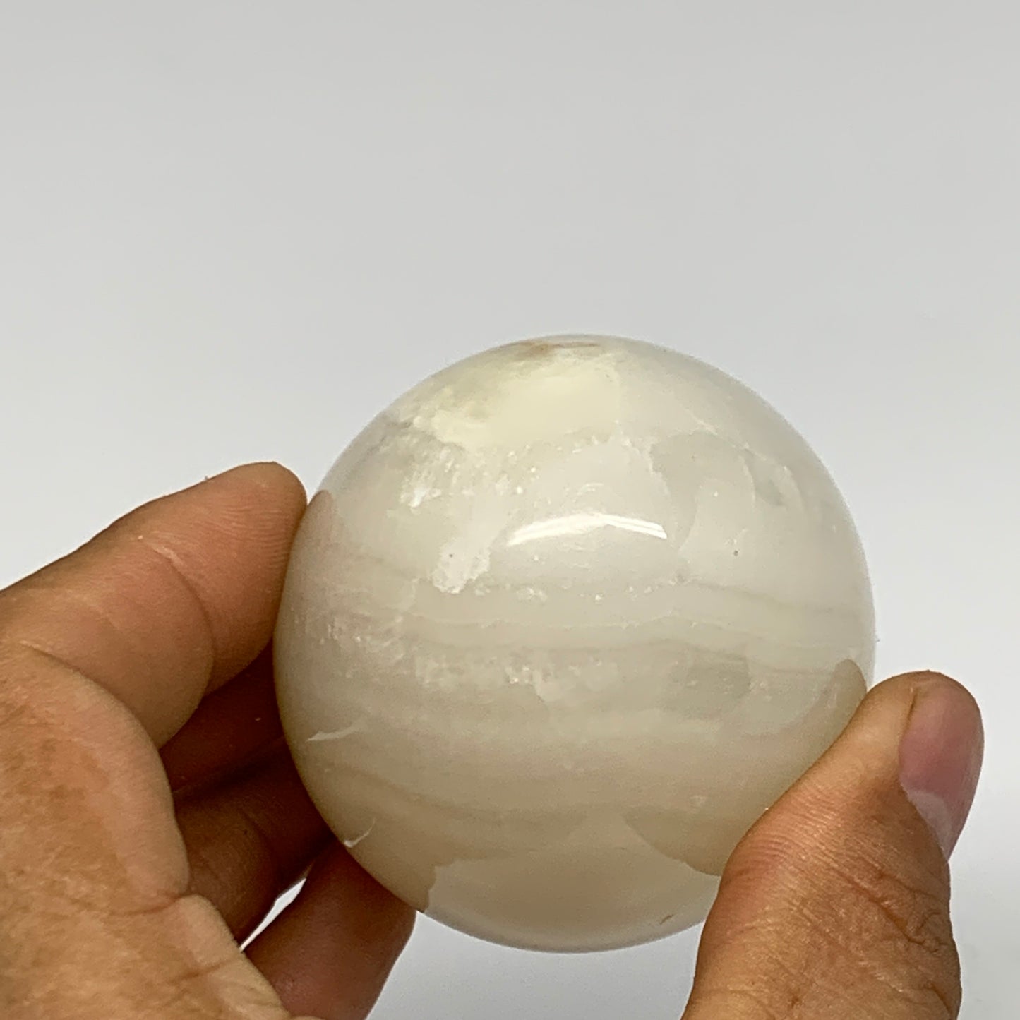 267.2g, 2.8"x2" Natural Green Onyx Egg Gemstone Mineral, from Pakistan, B24331