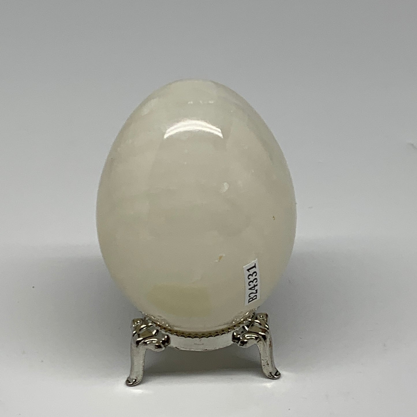 267.2g, 2.8"x2" Natural Green Onyx Egg Gemstone Mineral, from Pakistan, B24331