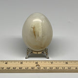 267.2g, 2.8"x2" Natural Green Onyx Egg Gemstone Mineral, from Pakistan, B24331