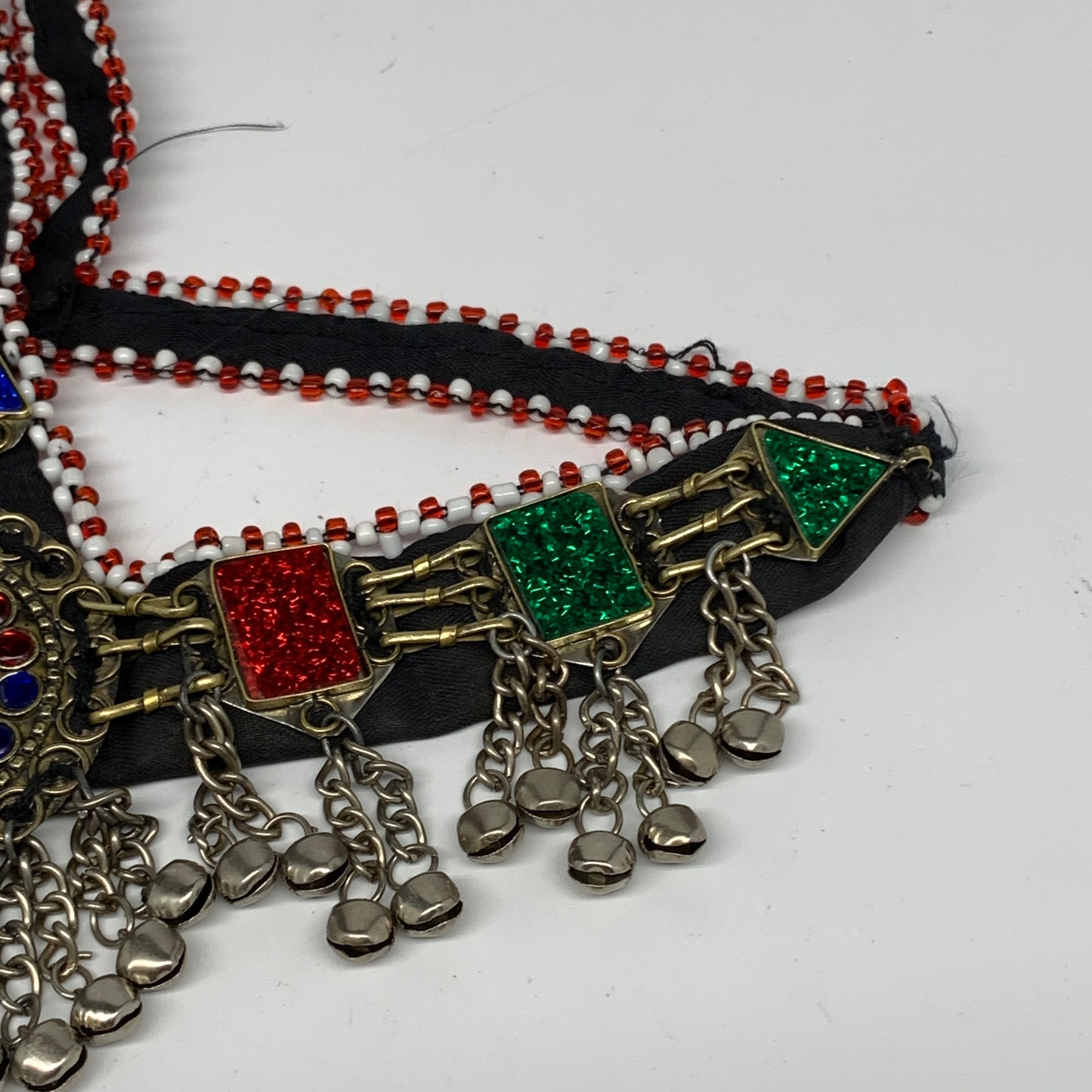 82.9g, Kuchi Headdress Headpiece Afghan Ethnic Tribal Jingle Bells @Afghanistan,