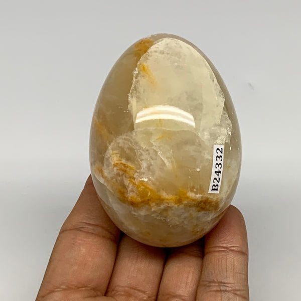 251.5g, 2.8"x2" Natural Green Onyx Egg Gemstone Mineral, from Pakistan, B24332
