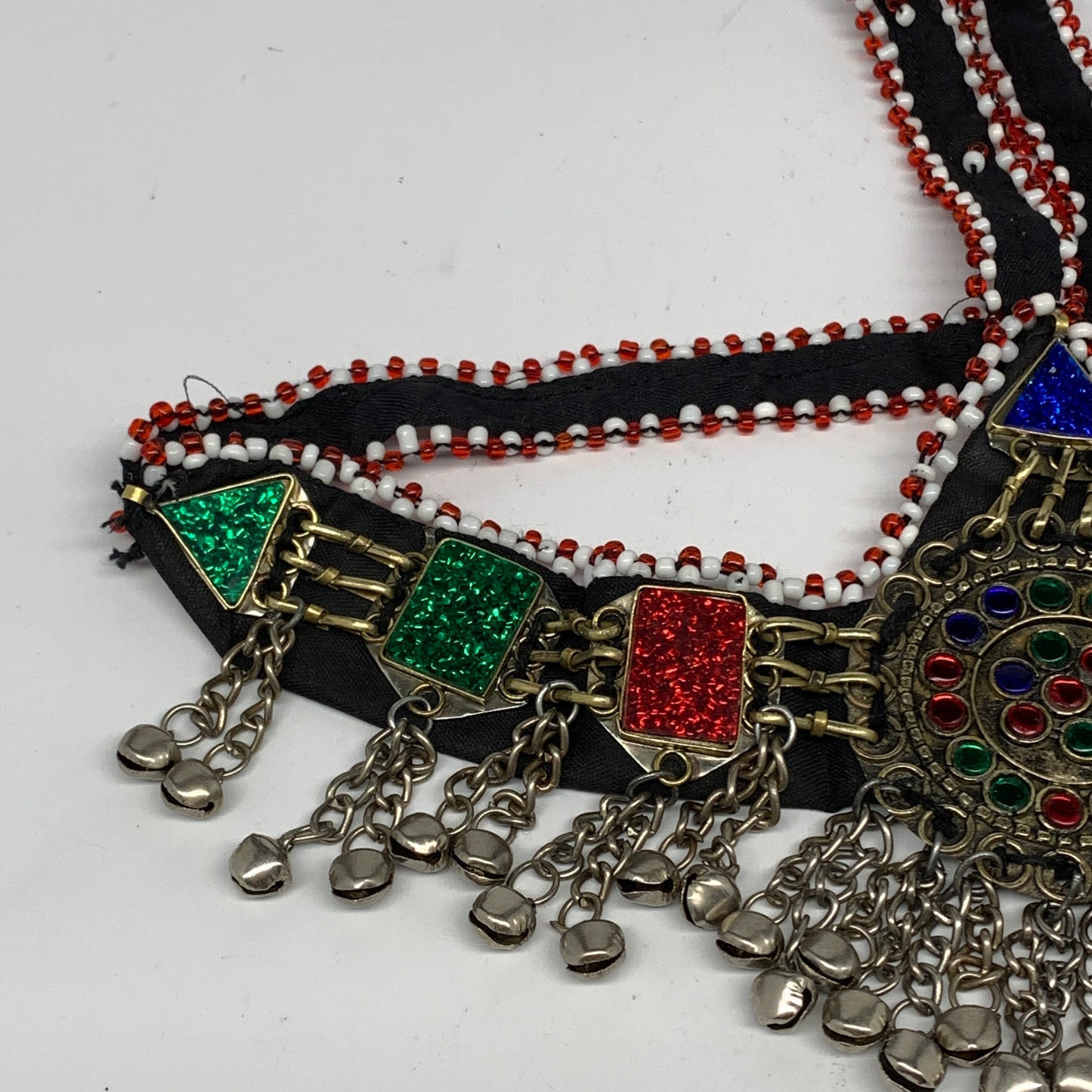 82.9g, Kuchi Headdress Headpiece Afghan Ethnic Tribal Jingle Bells @Afghanistan,