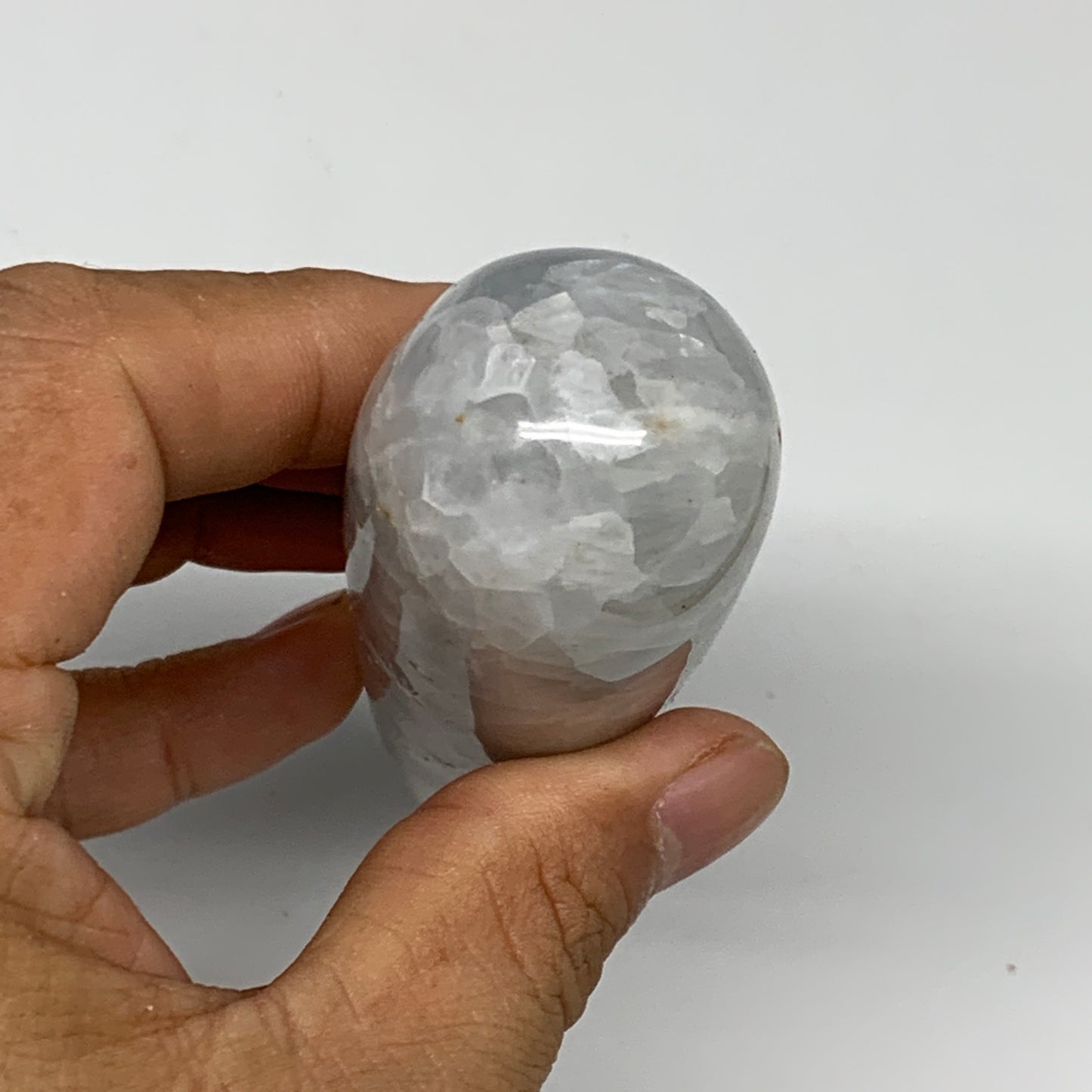 170.4g,4.6"x1.2" Natural Blue Calcite Wand Stick, Home Decor, Collectible, B6195