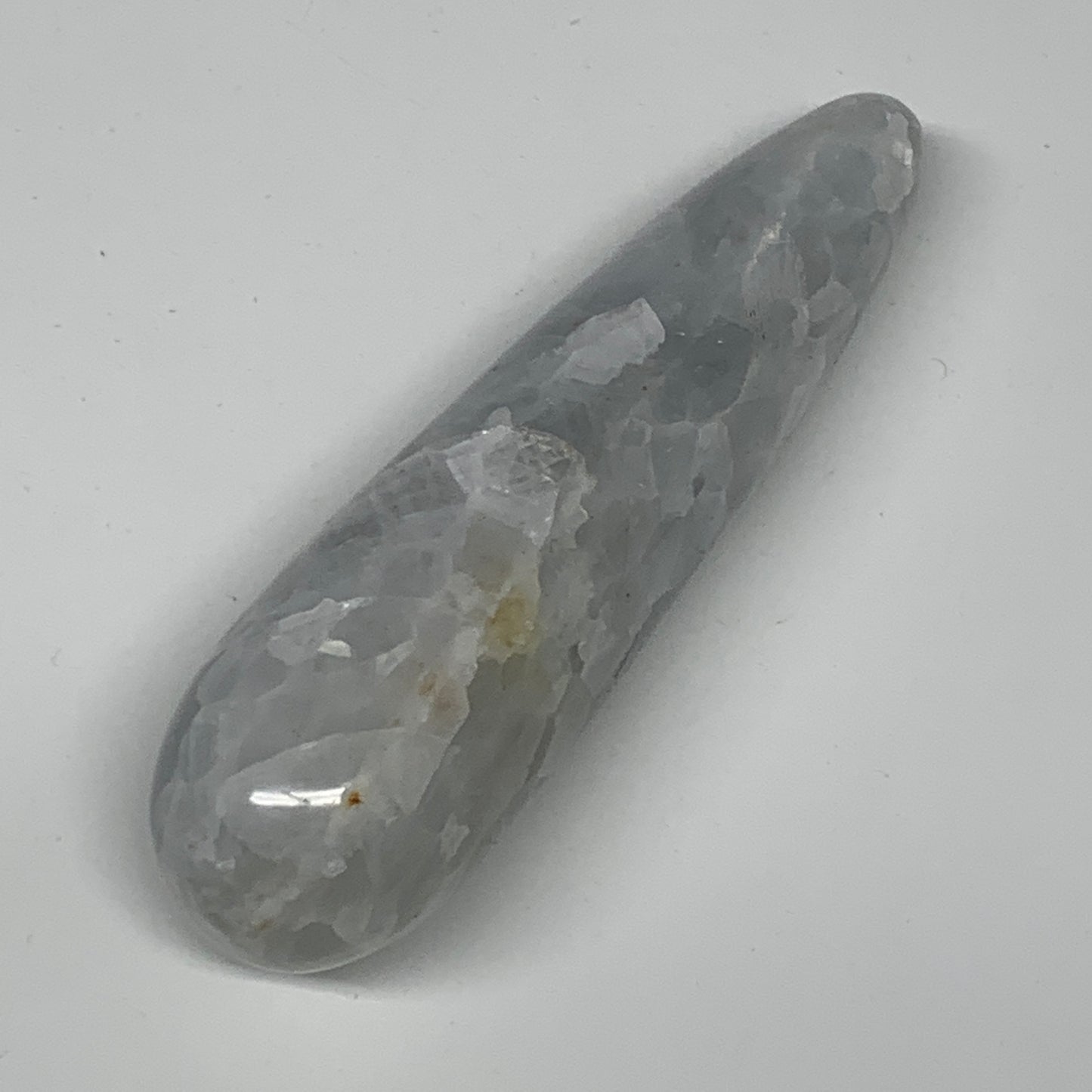 170.4g,4.6"x1.2" Natural Blue Calcite Wand Stick, Home Decor, Collectible, B6195