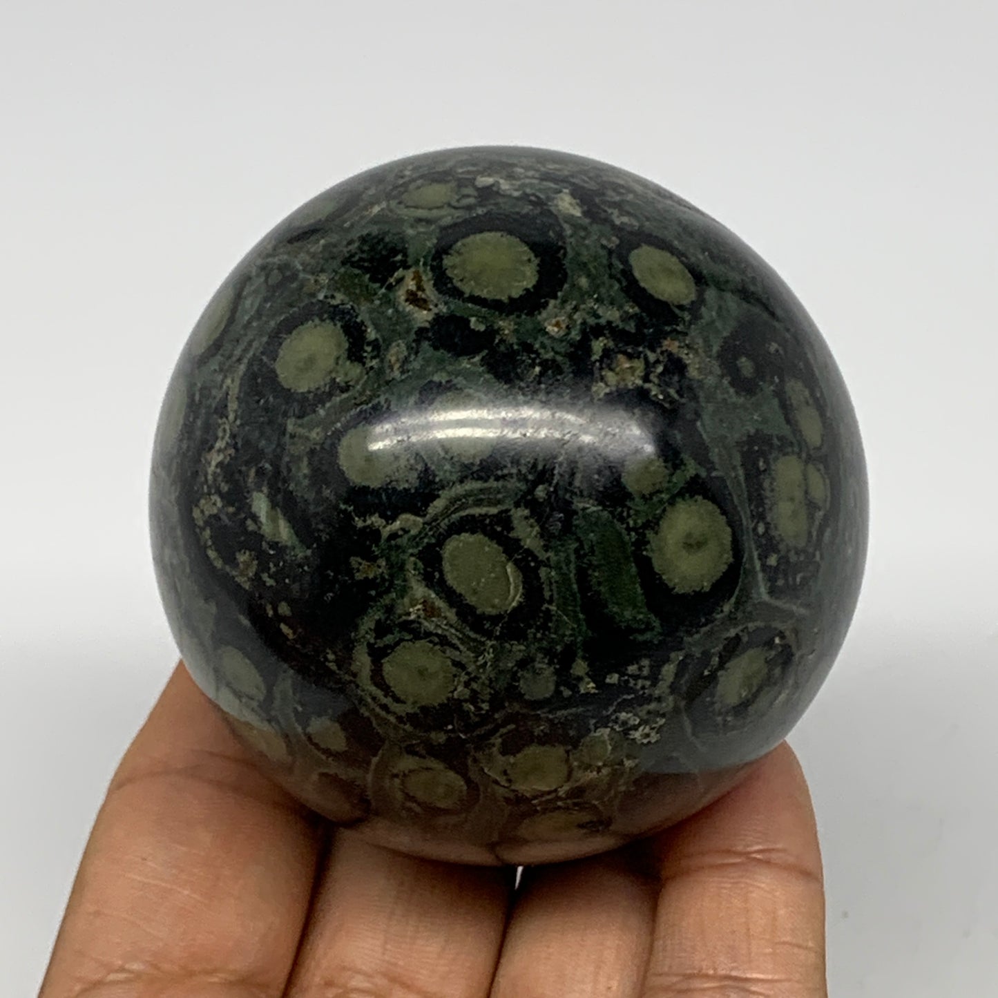 378.1g, 2.5"(64mm), Crocodile Kambaba Jasper Sphere Ball Reiki @Madagascar,B1567