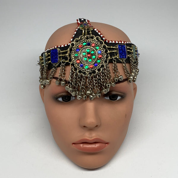 83.3g, Kuchi Headdress Headpiece Afghan Ethnic Tribal Jingle Bells @Afghanistan,