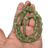 35.1 Grams, Small Natural Rough Green Peridot chips Beads Strand @Pakistan,TB98