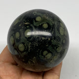 378.1g, 2.5"(64mm), Crocodile Kambaba Jasper Sphere Ball Reiki @Madagascar,B1567