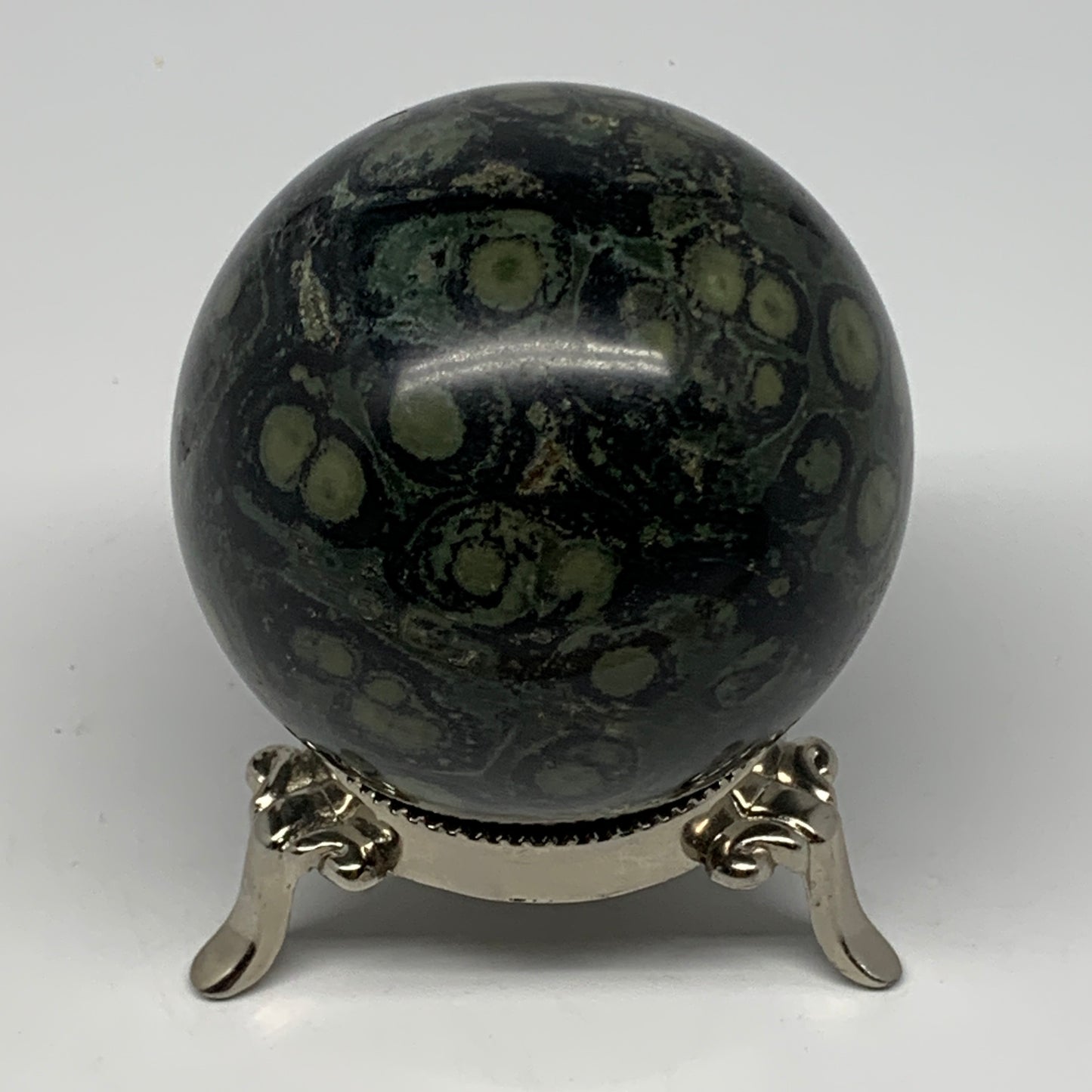 378.1g, 2.5"(64mm), Crocodile Kambaba Jasper Sphere Ball Reiki @Madagascar,B1567